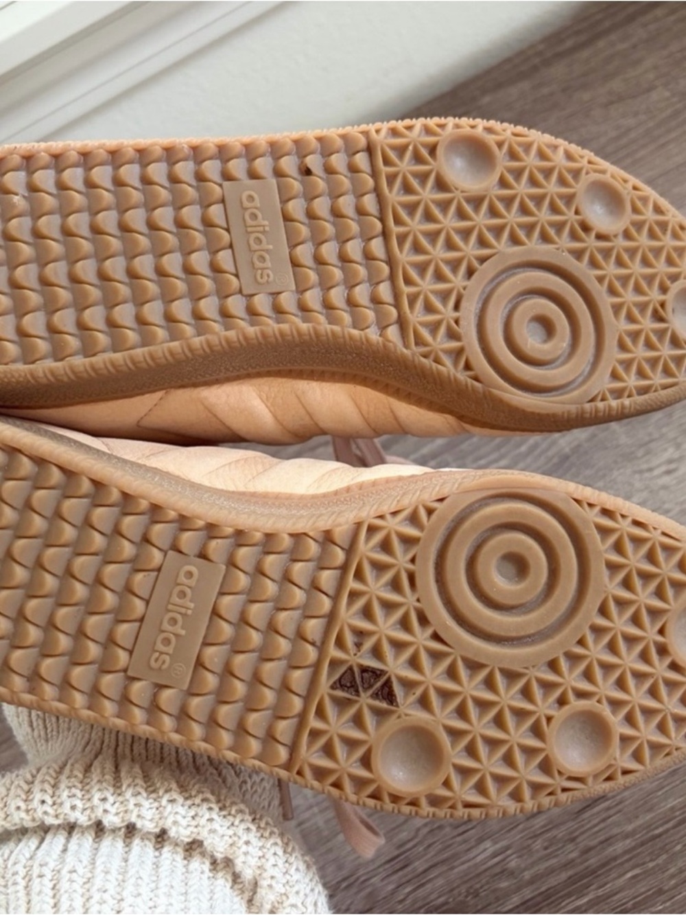 Adidas Gazelle Light Pink/Nude Leather Sneakers - Picture 3 of 3
